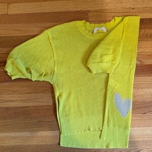 Kerri Rosenthal Yellow Cotton Sweater